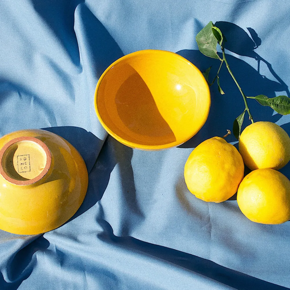 Pomelo Casa Dinnerware|Casa Amarilla Small Bowl with Yellow Glaze