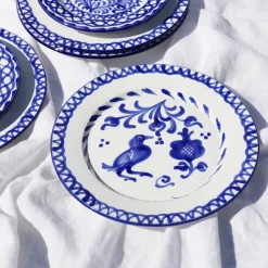 Pomelo Casa Dinnerware|Casa Azul Dinner Plate with Traditional Designs