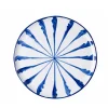 Pomelo Casa Dinnerware|Casa Azul Dinner Plate with Candy Cane Stripes