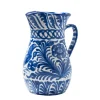 Pomelo Casa Dinnerware|Casa Azul Large Pitcher with Hand-painted Designs