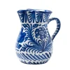 Pomelo Casa Dinnerware|Casa Azul Medium Pitcher with Hand-painted Designs