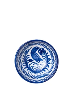 Pomelo Casa Dinnerware|Casa Azul Small Bowl with Hand-Painted Designs