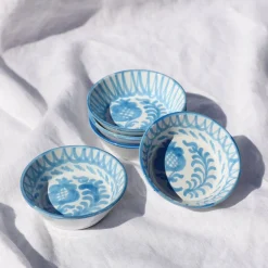 Pomelo Casa Dinnerware|Casa Celeste Mini Bowl with Hand-Painted Designs