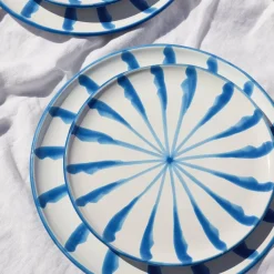 Pomelo Casa Dinnerware|Casa Celeste Salad Plate with Candy Cane Stripes