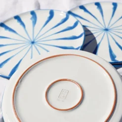 Pomelo Casa Dinnerware|Casa Celeste Salad Plate with Candy Cane Stripes