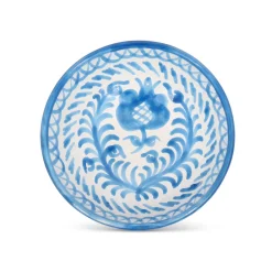 Pomelo Casa Dinnerware|Casa Celeste Small Bowl with Hand-Painted Designs