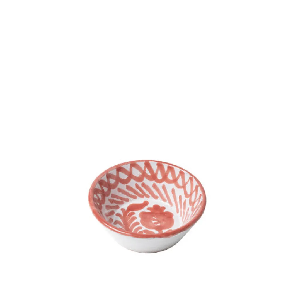 Pomelo Casa Dinnerware|Casa Coral Mini Bowl with Hand-painted Designs