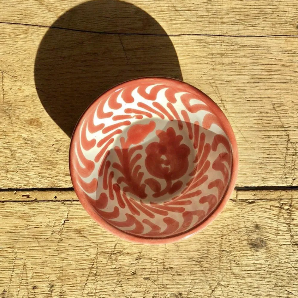 Pomelo Casa Dinnerware|Casa Coral Mini Bowl with Hand-painted Designs