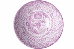 Pomelo Casa Dinnerware|Casa Lila Large Bowl with Hand-painted Designs