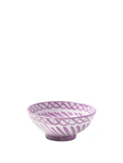 Pomelo Casa Dinnerware|Casa Lila Small Bowl with Hand-painted Designs