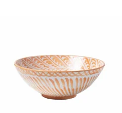 Pomelo Casa Dinnerware|Casa Melocoton Large Bowl with Hand-painted Designs