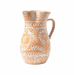 Pomelo Casa Dinnerware|Casa Melocoton Large Pitcher with Hand-painted Designs