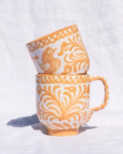 Pomelo Casa Dinnerware|Casa Melocoton Mug with Hand-painted Designs