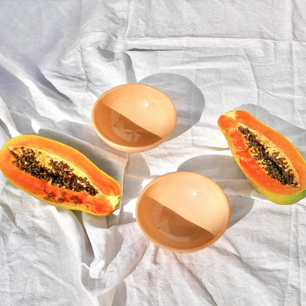 Pomelo Casa Dinnerware|Casa Melocoton Small Bowl with Peach Glaze