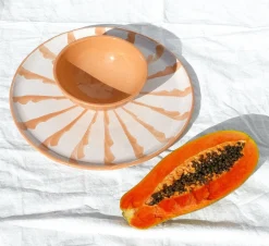 Pomelo Casa Dinnerware|Casa Melocoton Small Bowl with Peach Glaze