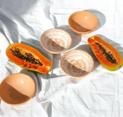 Pomelo Casa Dinnerware|Casa Melocoton Small Bowl with Peach Glaze