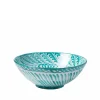 Pomelo Casa Dinnerware|Casa Verde Large Bowl with Hand-painted Designs