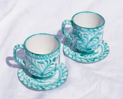 Pomelo Casa Dinnerware|Casa Verde Mug with Hand-painted Designs