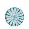 Pomelo Casa Dinnerware|Casa Verde Salad Plate with Candy Cane Stripes