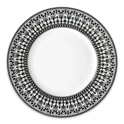 Caskata Dinnerware|Casablanca Rimmed Dinner Plate Black