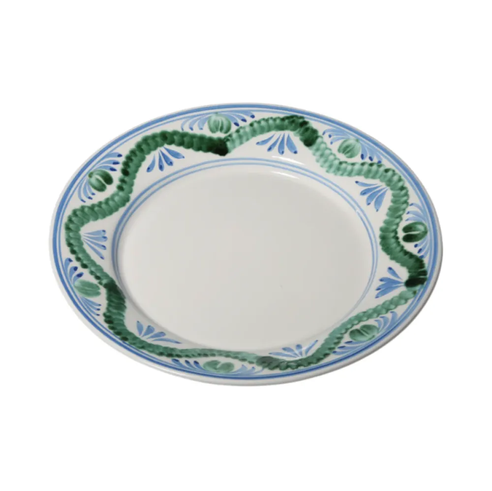 Carolina Irving and Daughters Dinnerware|Caterpillar Blue Dinner Plate