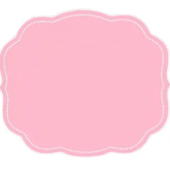Flying Sheep Country Place Settings & Linens|Charlotte Placemat in Pink, Set of 4