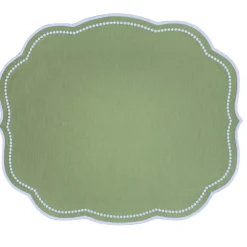 Flying Sheep Country Place Settings & Linens|Charlotte Placemat in Sage, Set of 4