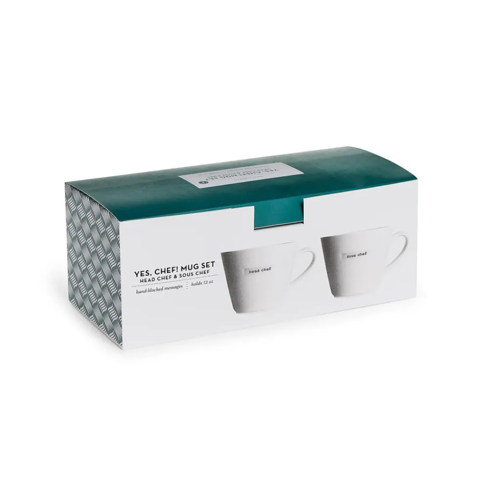 Two's Company Dinnerware|Chef Mugs in Gift Box, Set of 2