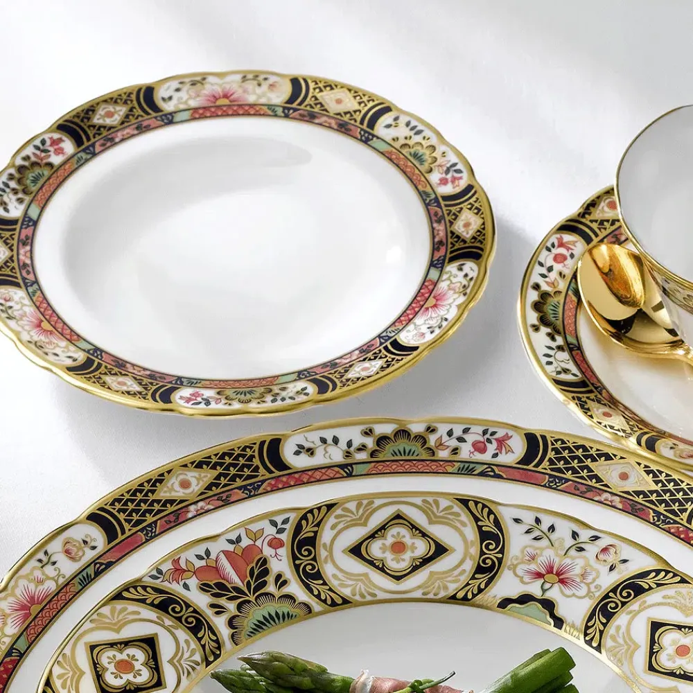 Royal Crown Derby Dinnerware|Chelsea Garden Rim Soup Bowl