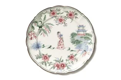 Laboratorio Paravicini Dinnerware|Chinoiserie Dessert Plates, Set of 12