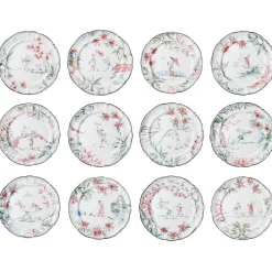 Laboratorio Paravicini Dinnerware|Chinoiserie Dinner Plates, Set of 12