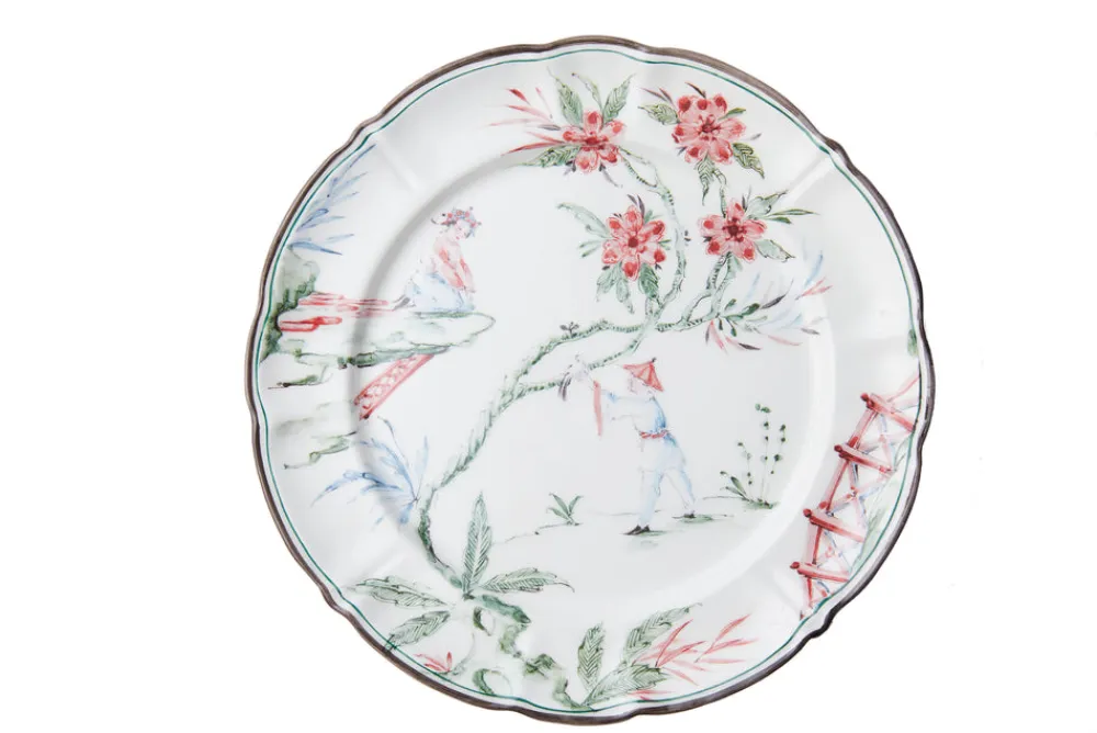 Laboratorio Paravicini Dinnerware|Chinoiserie Dinner Plates, Set of 12