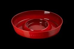 Le Creuset Dinnerware|Chip and Dip Platter in Cerise