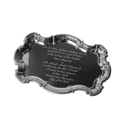 Salisbury Living|Silver|Chippendale Tray with Wedding Invitation