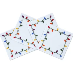 Chefanie Place Settings & Linens|Christmas Lights Cocktail Napkins, Set of 4