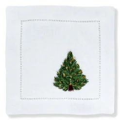Chefanie Place Settings & Linens|Christmas Tree Cocktail Napkins, Set of 4