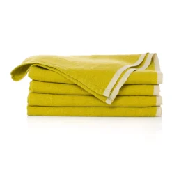 Caravan Place Settings & Linens|Chunky Linen Napkins in Lime, Set of 4