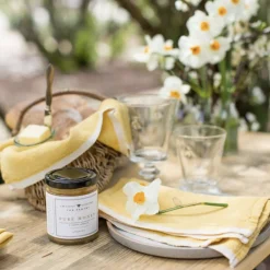 Caravan Place Settings & Linens|Chunky Linen Napkins in Mustard, Set of 4