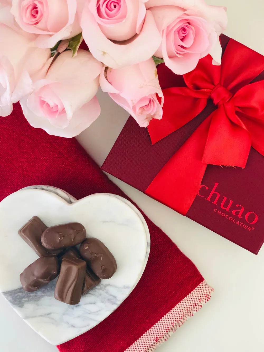 Caravan Place Settings & Linens|Chunky Linen Napkins in Red, Set of 4