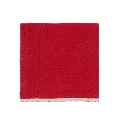 Caravan Place Settings & Linens|Chunky Linen Napkins in Red, Set of 4