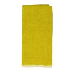 Caravan Place Settings & Linens|Chunky Linen Towels in Lime, Set of 2