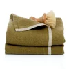 Caravan Place Settings & Linens|Chunky Linen Towels in Moss Green, Set of 2