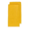Caravan Place Settings & Linens|Chunky Linen Towels in Mustard, Set of 2