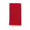 Caravan Place Settings & Linens|Chunky Linen Towels in Red, Set of 2
