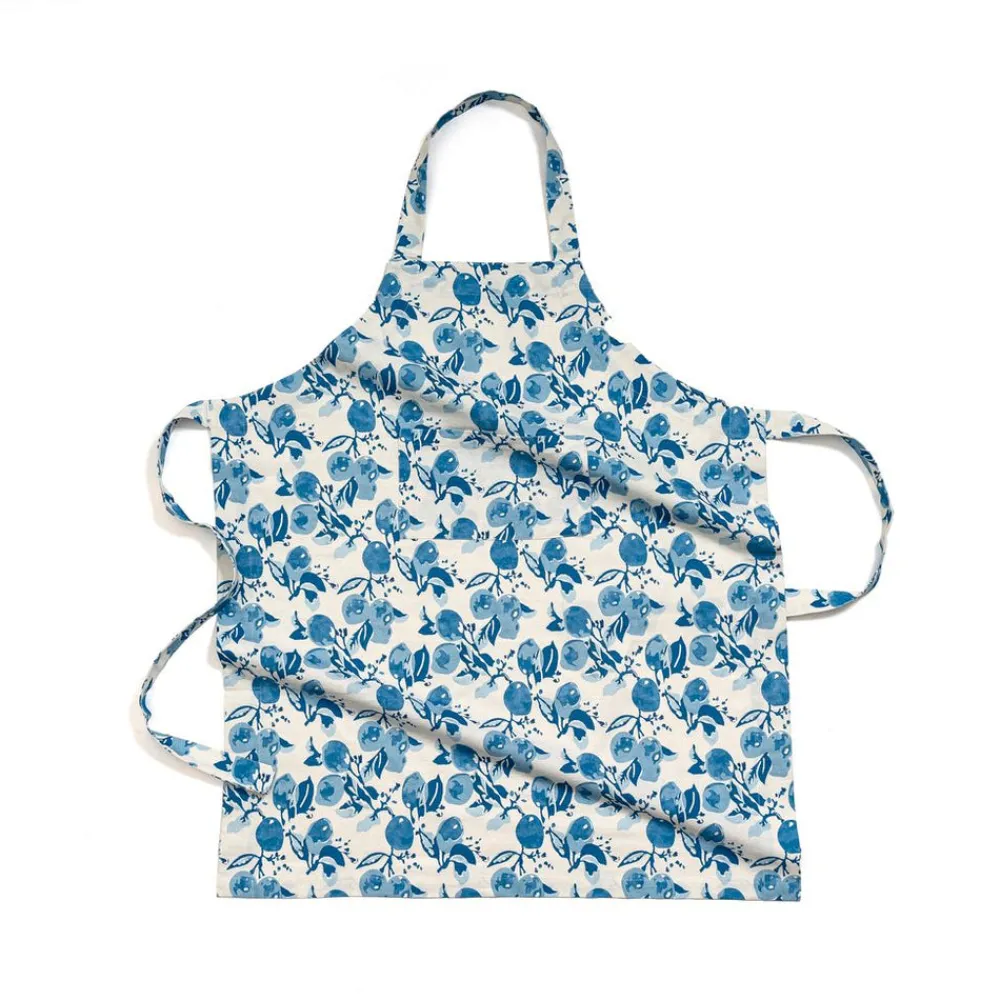 Couleur Nature Place Settings & Linens|Citron Apron in Bleu