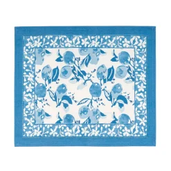 Couleur Nature Place Settings & Linens|Citron Mats in Bleu, Set of 6