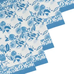 Couleur Nature Place Settings & Linens|Citron Napkins in Bleu, Set of 6