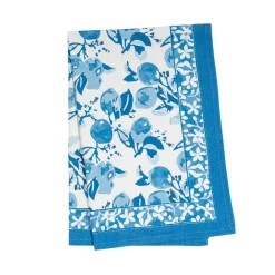 Couleur Nature Place Settings & Linens|Citron Tea Towels in Bleu, Set of 3