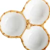 Juliska Dinnerware|Classic Bamboo Natural Cocktail Triple Server