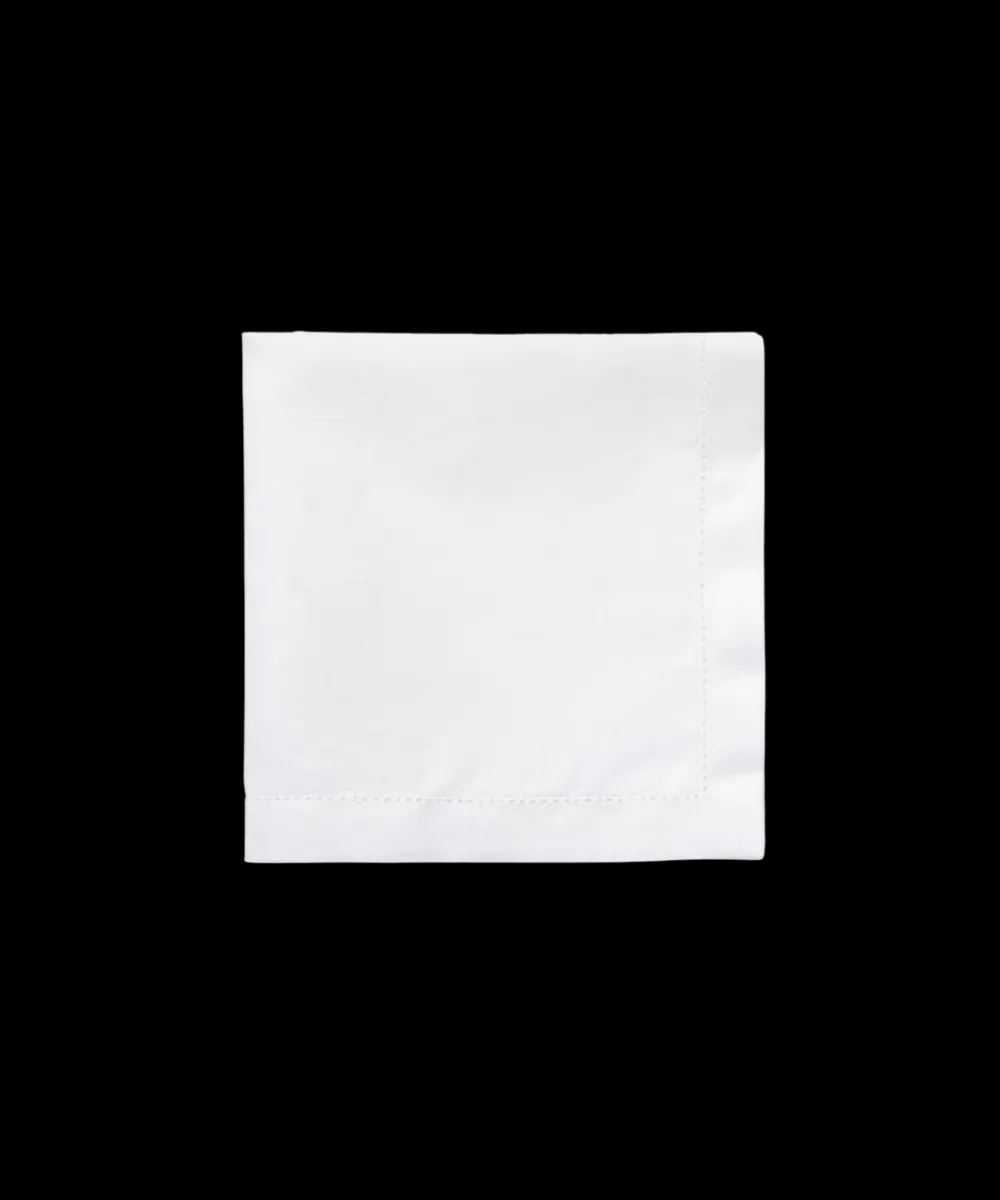 Rebecca Udall Place Settings & Linens|Classic Hemstitch Linen Napkin, White